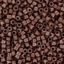 Miyuki delica Beads 11/0 - Duracoat galvanized matted dark berry DB-1842F